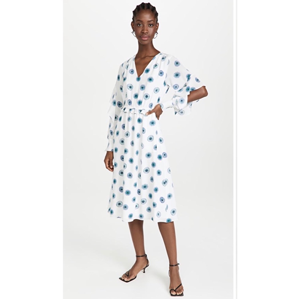 Jason Wu V Neck Dress with Flutter Sleeves NWT sz 8